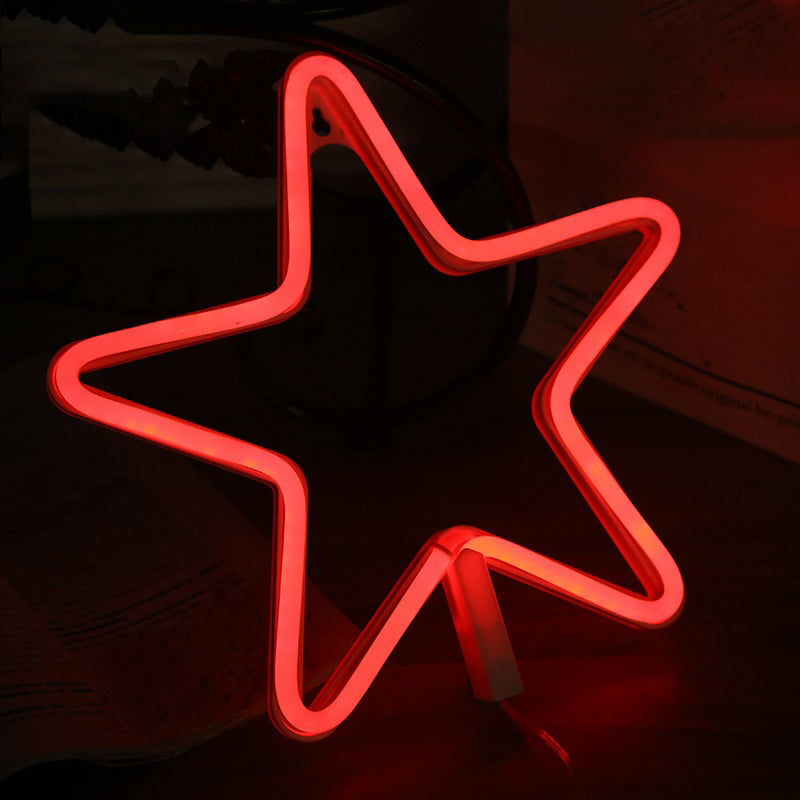 Pentastar Plastic Night Light Modernistische LED LED WHITE WORD NACHT VERLICHTING VOOR KINDERKAMER