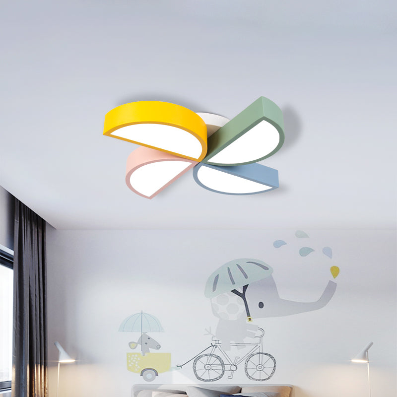 Lampada da incasso a girandola in acrilico Illuminazione contemporanea a LED da incasso in bianco per la cameretta dei bambini