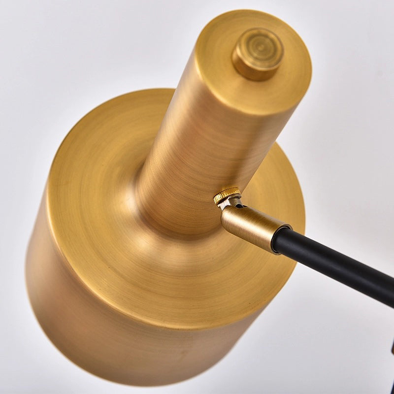 1-bol slaapkamer tafellicht moderne koperen nachtverlichting met granaat metalen schaduw