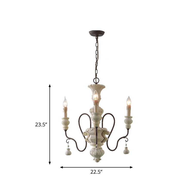 Iron Blanc Drop Pendant ARRM CURVE STATUAL CHANDELER LORA