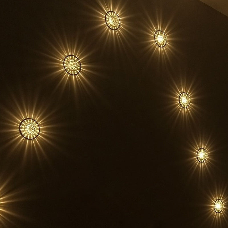 Schüssel-Mini-Unterputzbeleuchtung, moderner Stil, klares Kristall-LED-Gangleuchte in der Nähe der Decke