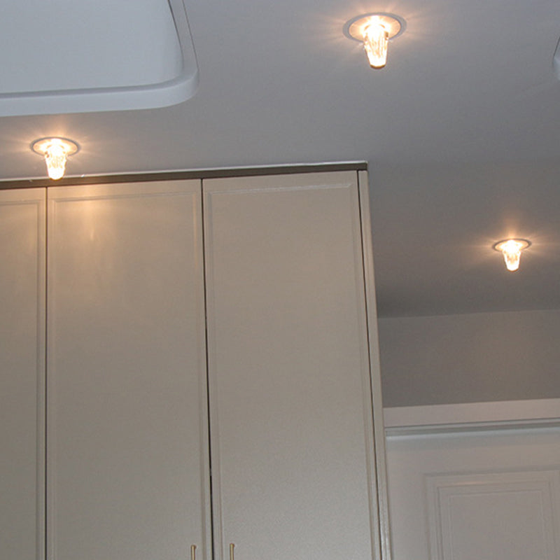 Helder kristal polyhedrale plafondlamp Minimalistisch LED Mini inbouwverlichtingsarmatuur