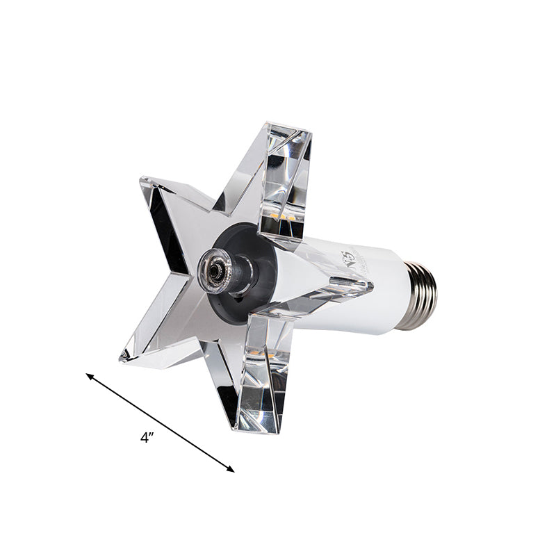 Star-Shaped Mini Flush Mount Zeitgenössischer klarer Kristall LED Flur in der Nähe von Deckenlampe