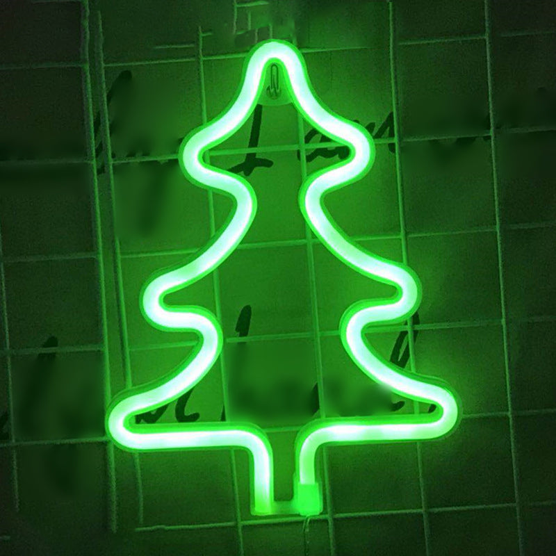 Plastic Animation Framework Night Lamp Minimalistic USB LED White Wall Night Lighting