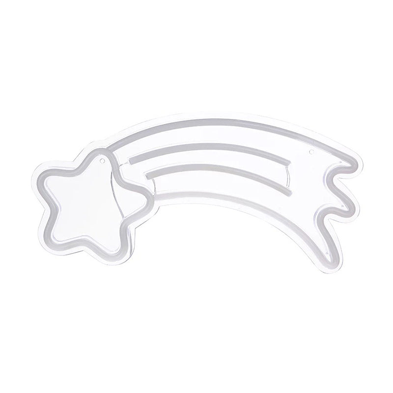 Estrella fugaz mini lámpara de plástico USB de lámpara LED de plástico de estilo de dibujos animados