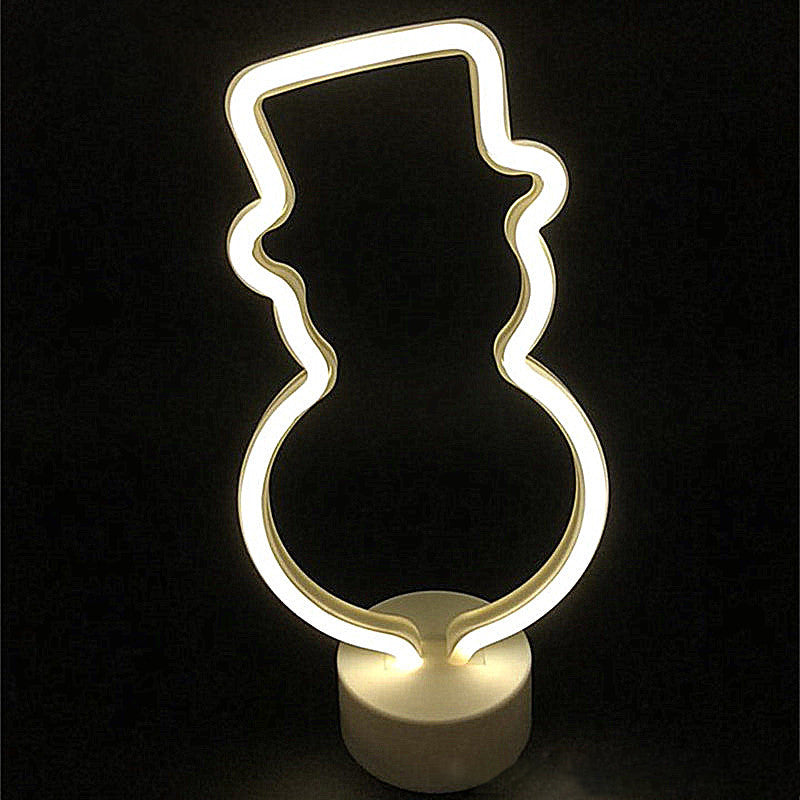 Modern LED Light Lighting Geometry Geometry Wall Hanging Night Light con tonalità di plastica