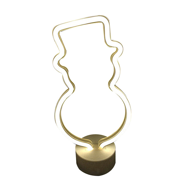 Élément de Noël Lumière de nuit Style Style Plastique Chambre LED LED MUR ÉCLAIR