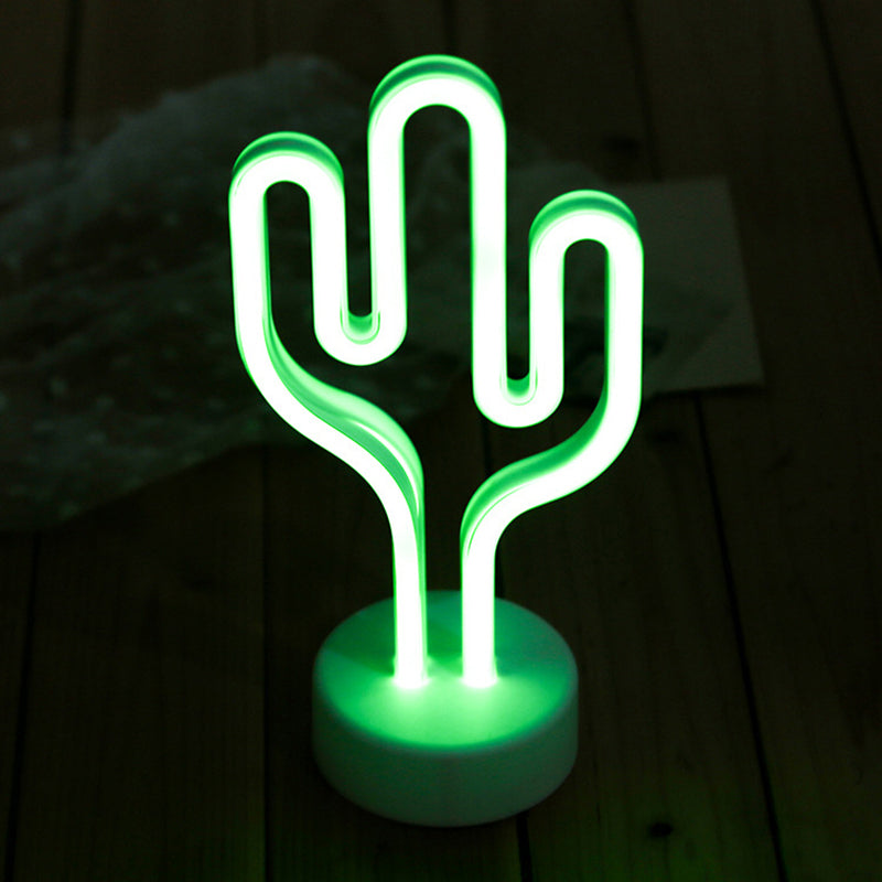 Lampada da comodino a forma di cactus batteria contemporanea a led alieting