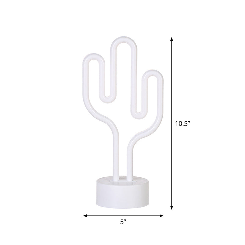 Lampada da comodino a forma di cactus batteria contemporanea a led alieting