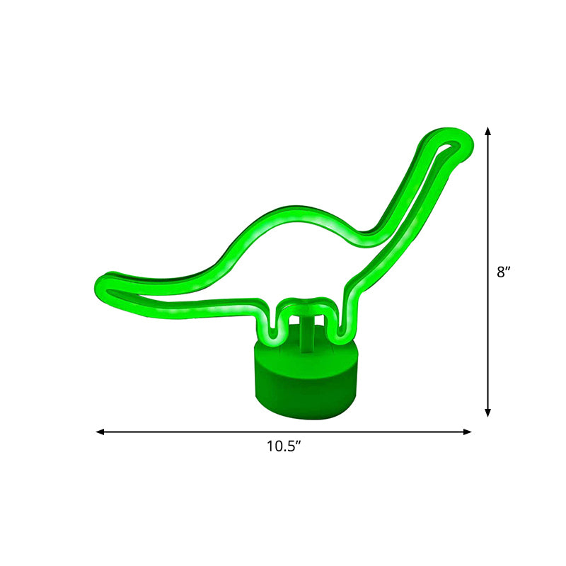 Tavola dinosauro luce minimalista di plastica in plastica luccicante bianco per i ragazzi camera da letto