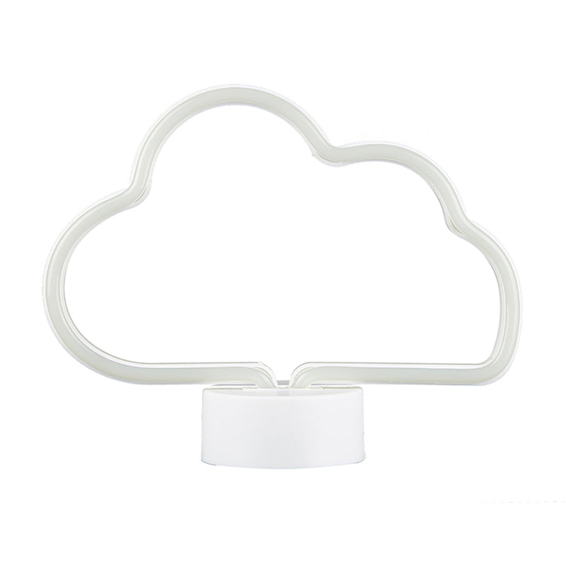 Lampada da tavolo da tavolo notturno a forma di nuvola in plastica Accomodario a LED a LED LED