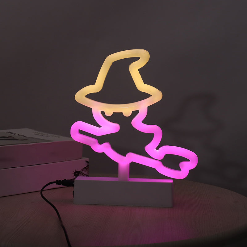 Lumo da tavolo da notte geometrico in plastica moderna LAMPAGNO NOVE BIANCO PER CAMERA PER CAMERA