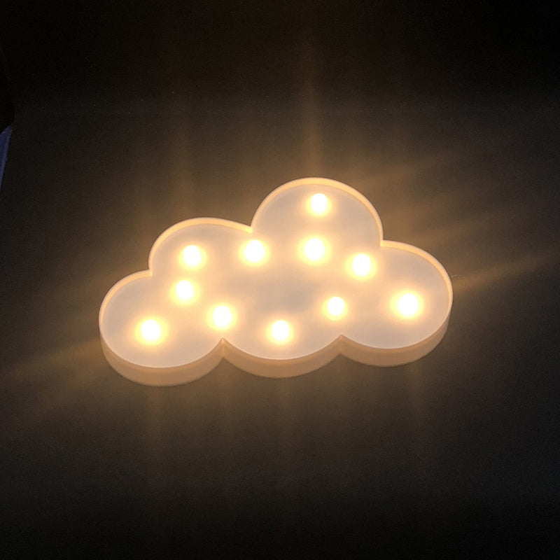 Cloud-Shaped Mini Night Lamp Contemporary LED Plastic Wall Night Lighting
