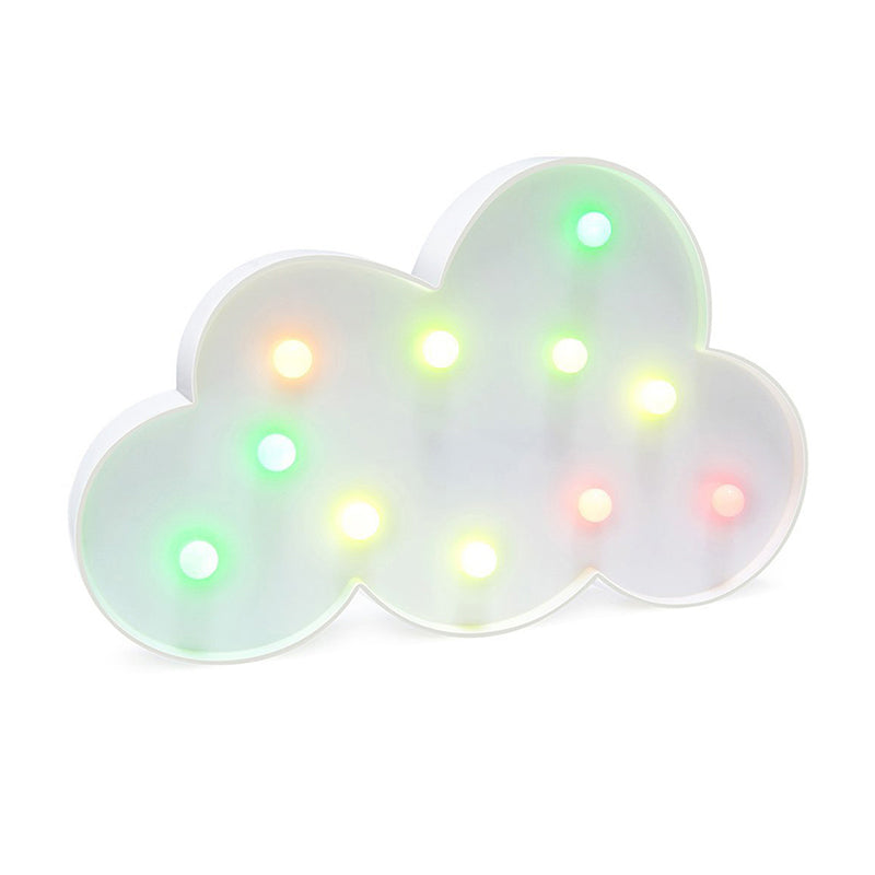 Cloud-Shaped Mini Night Lamp Contemporary LED Plastic Wall Night Lighting