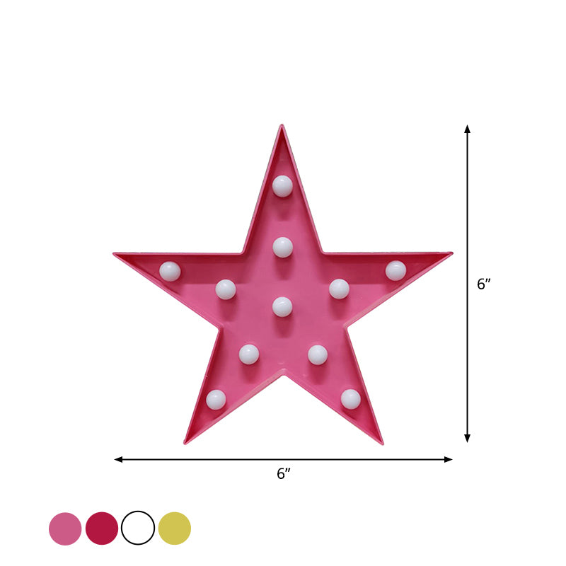 Stand de nuit en plastique pentagramme éclair