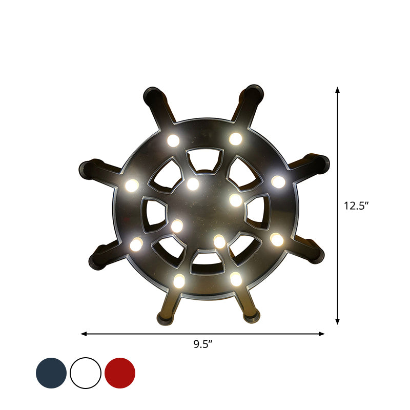 Elemento a vela e illuminazione per comodini in plastica Lampada da parete a led nordica per la camera da letto per bambini
