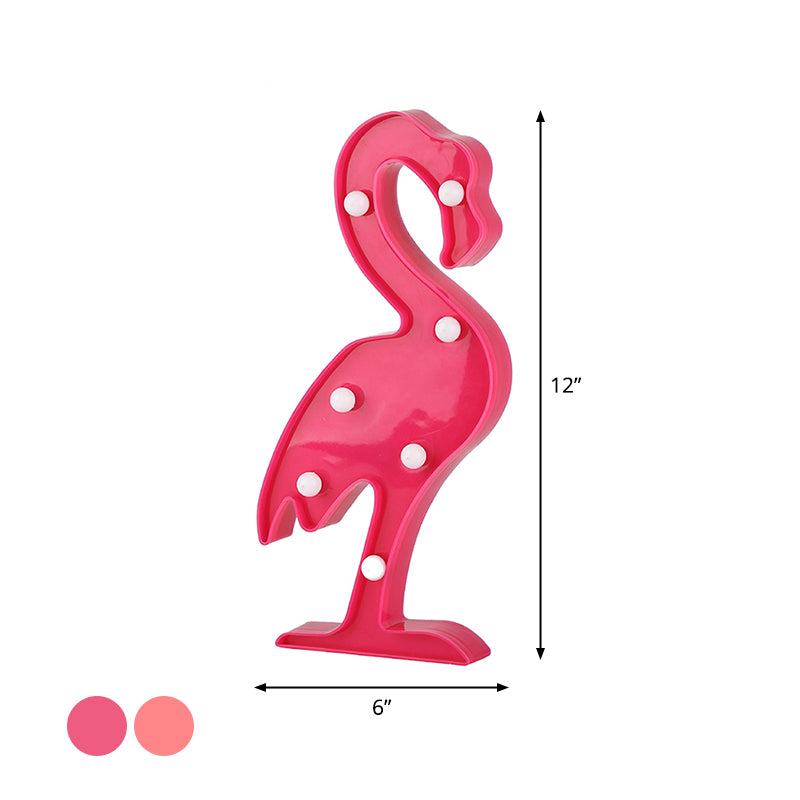 Lampada notturna Flamingo Stile moderno in stile Plastic Rosa batteria a LED LED Night Lighting