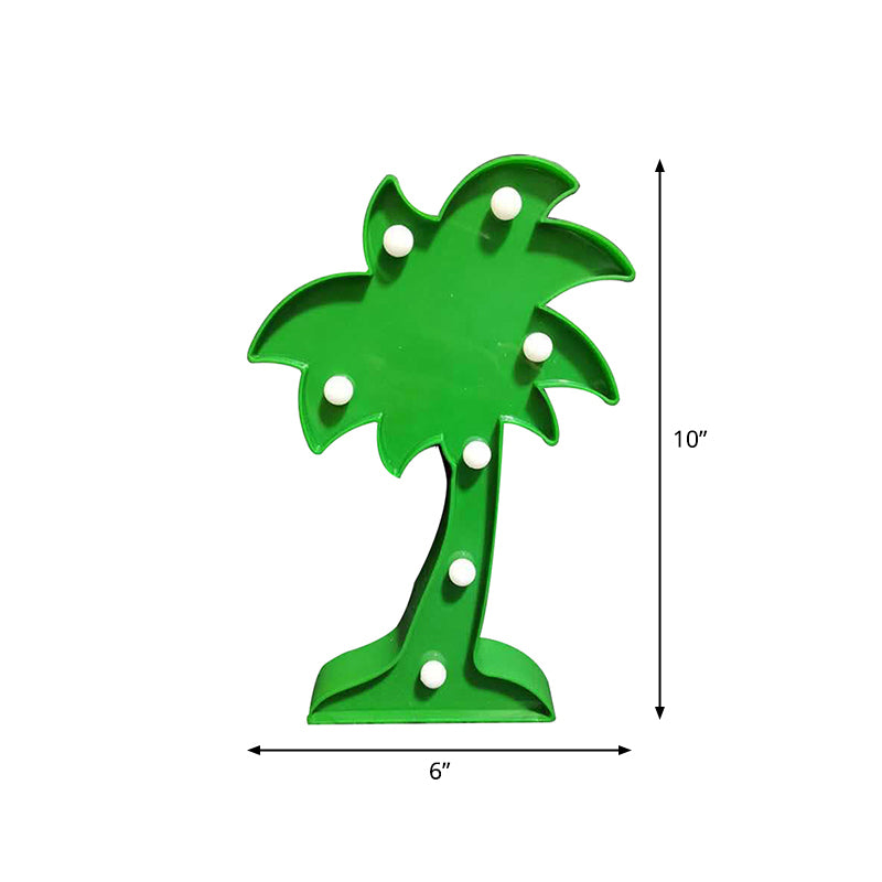 Lámpara de plástico para animales y plantas Lámpara de plástico LED de pared verde LED Noche de pared