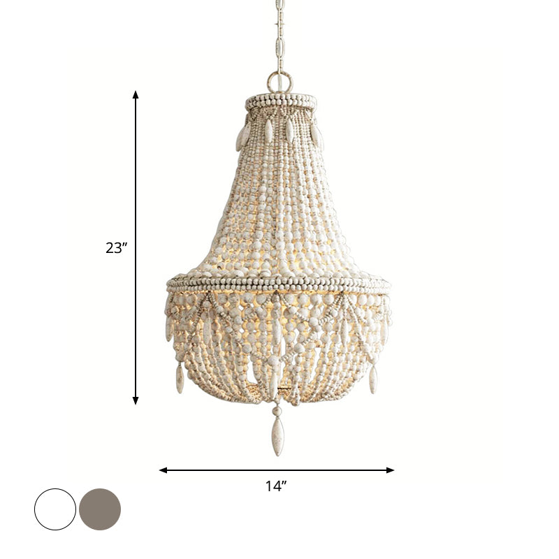 Panier en bois CHANDELIER COUNTRAL 3 LIGRES PENDANT LE SOIX LAMPE