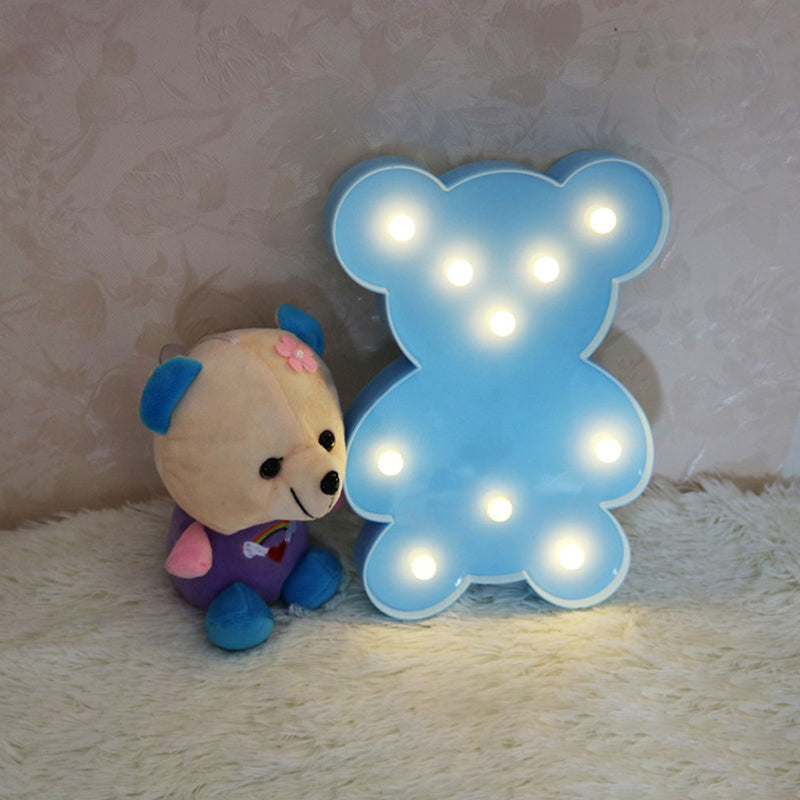 Simplicity LED Wall Night Night Light Lampone per orso per orso con tonalità di plastica per cardano