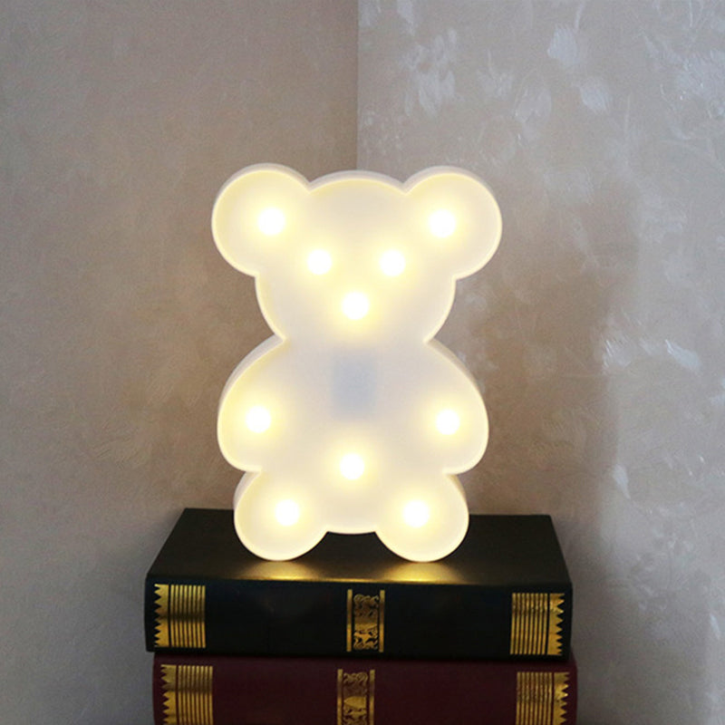 Simplicity LED Wall Night Night Light Lampone per orso per orso con tonalità di plastica per cardano
