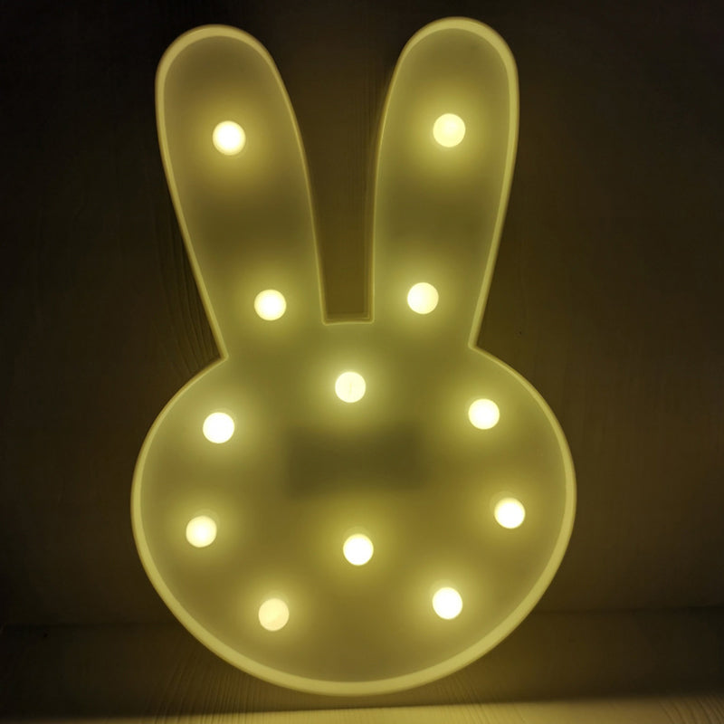 Fruit and Animal Baby Room Night Light Plastic LED Minimalist Nightstand Lighting