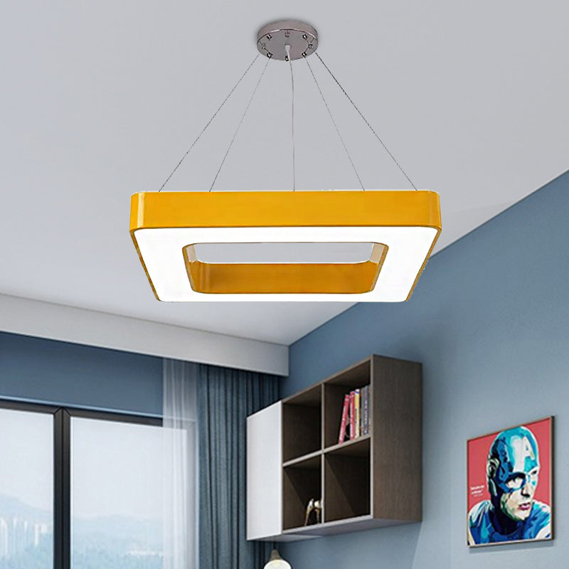 Pendre carré rouge / jaune / vert / vert