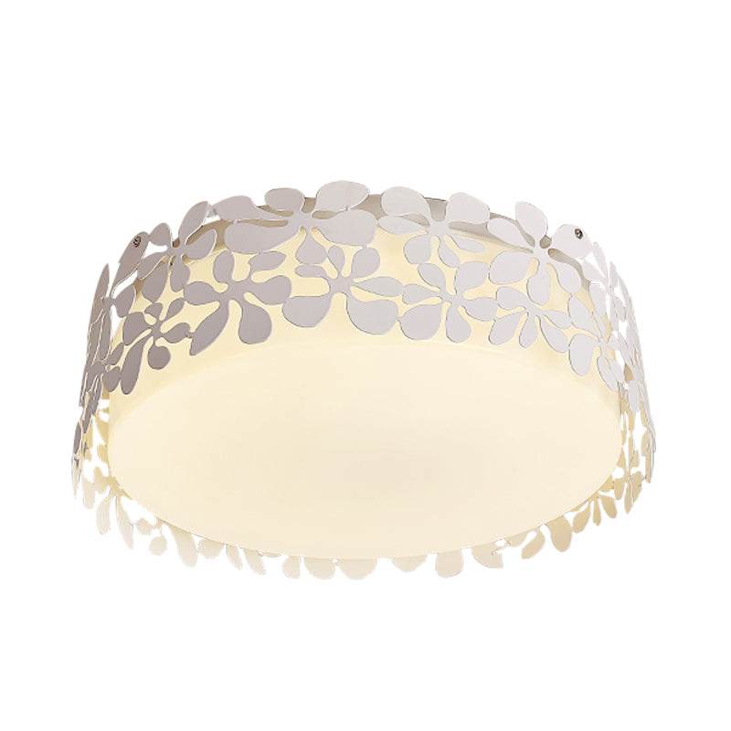 Cercle Kid Bedroom Flushmount Ceiling Light Acrylique Nordic Flushmount Light in White