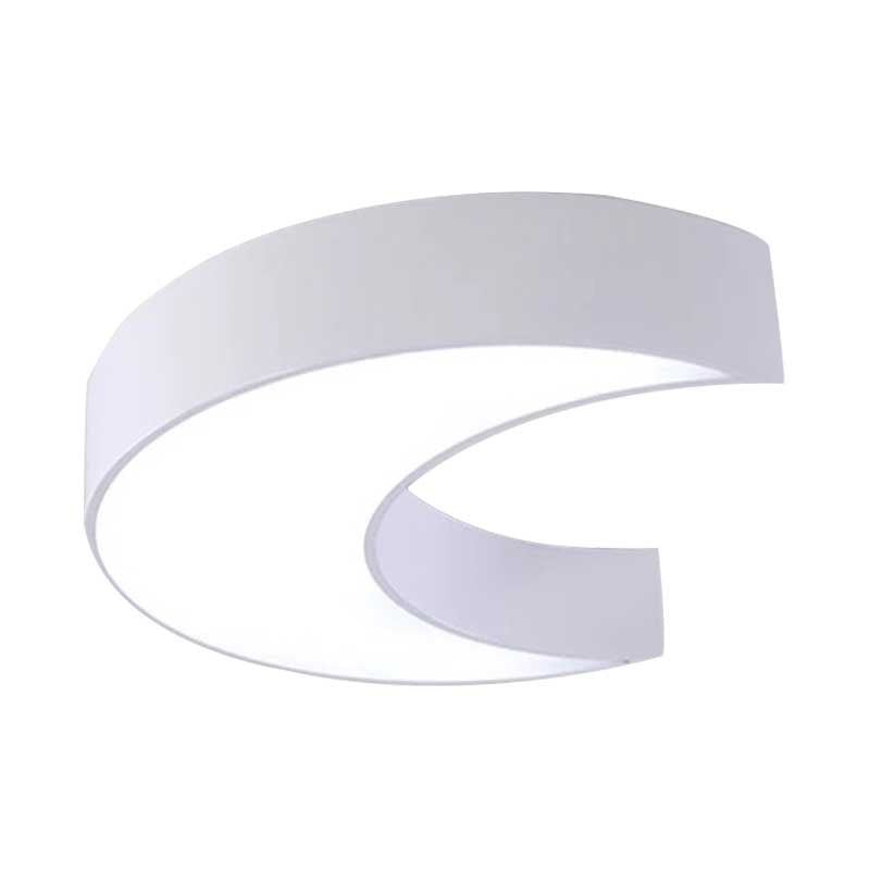 Cartoon Moon Ceiling Light Fixture Acrylic Flushmount Light for Nursing Room Kid Bedroom