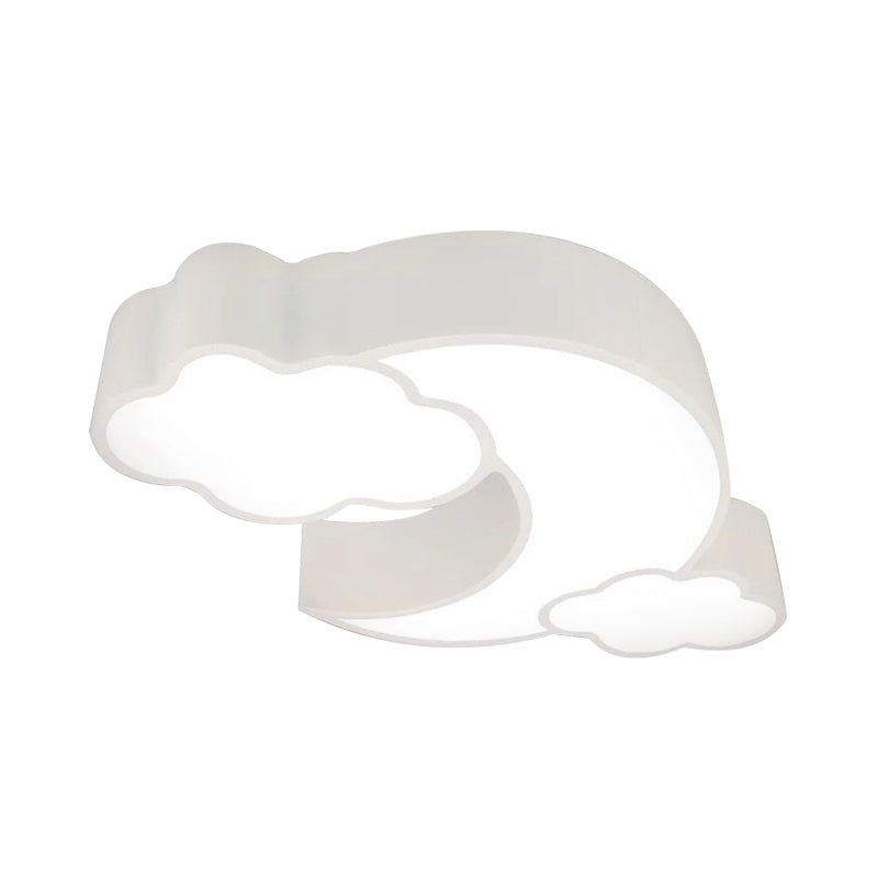 Acryl-Deckenleuchte mit Wolkenmotiv, Cartoon-Unterputz-Deckenleuchte für das Kinderzimmer im Klassenzimmer