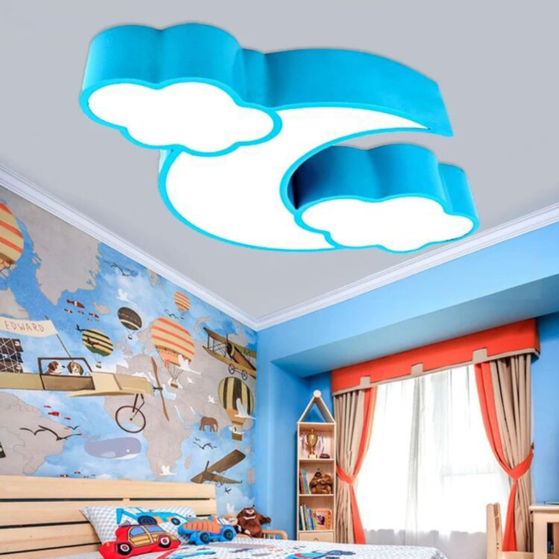 Acrilico Cloud - Themed Massimale Light Cartoon Flush Monte Massimale Light per per la Bedroom di Classroom Child's Bedroom