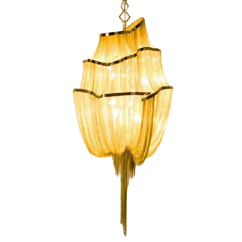 Illuminazione del lampadario a flusso in alluminio Kit di luce a led contemporanei per soggiorno