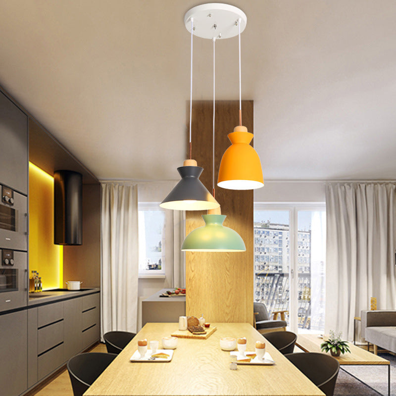 OMAGGIO ASSORTO IN LEGNO SEMPLICITÀ MULTI PENDANTE SEMPLICITÀ 3 GUE GUE GUE SOSPENSIONE METALLA INCONTRO PER LA PAGA