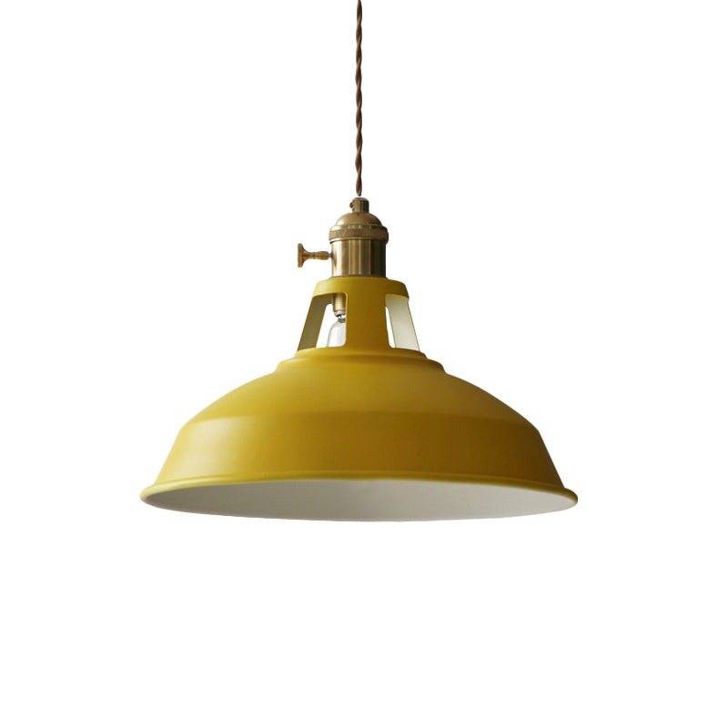 Factory Barn Ceiling Pendant 1-Light Metal Hanging Light Fixture for Dining Room