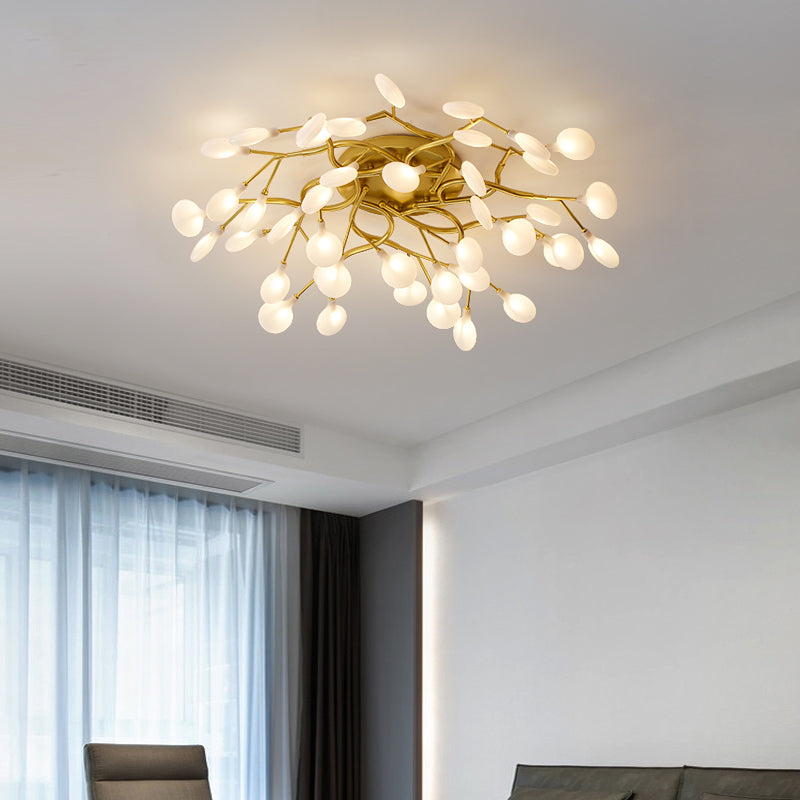 Firefly Flush Ceiling Light Contemporary Metal Living Room LED Flush Mount Lighting