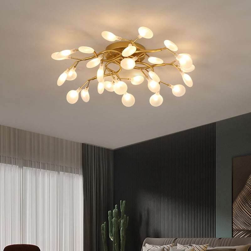 Firefly Flush Ceiling Light Contemporary Metal Living Room LED Flush Mount Lighting
