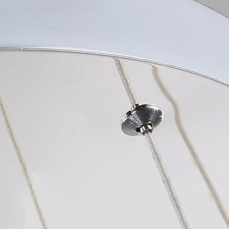 Orb Cream Glass Multi Light Pendant Modernist White Ceiling Suspension Lamp for Living Room