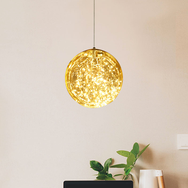 Plafonnier LED encastrable pour cuisine, éclairage de plafond étoilé Simple en acier inoxydable avec abat-jour en verre Global