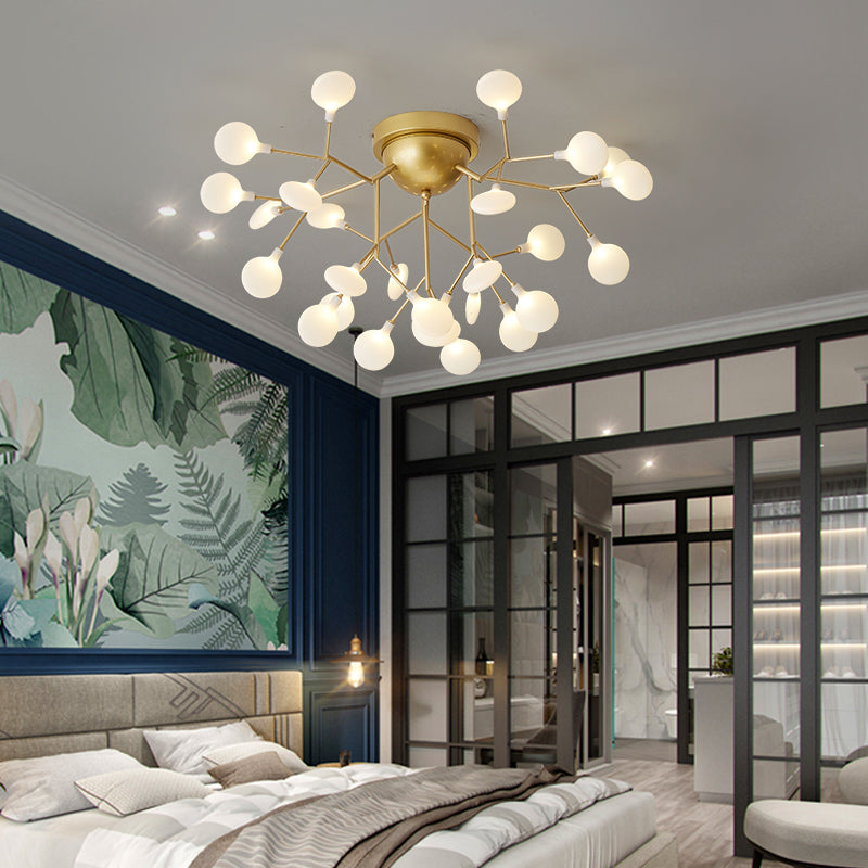 Vertakkende woonkamer inbouw metalen LED minimalistische plafondlamp