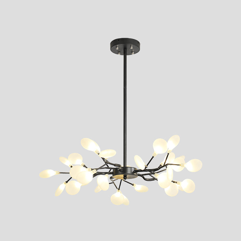 Luce del lampadario Starburst Simple Metallic Living Room LED LEDULUM LIGHT