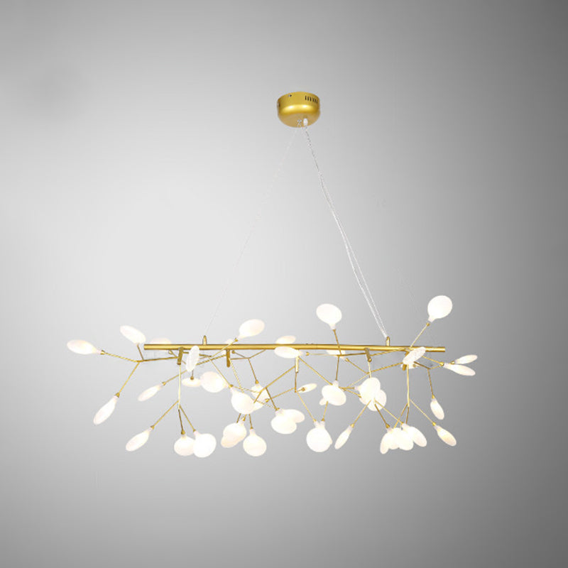 Bladvormige acryl eiland verlichting moderne stijl led hangende lichtarmatuur voor eetkamer