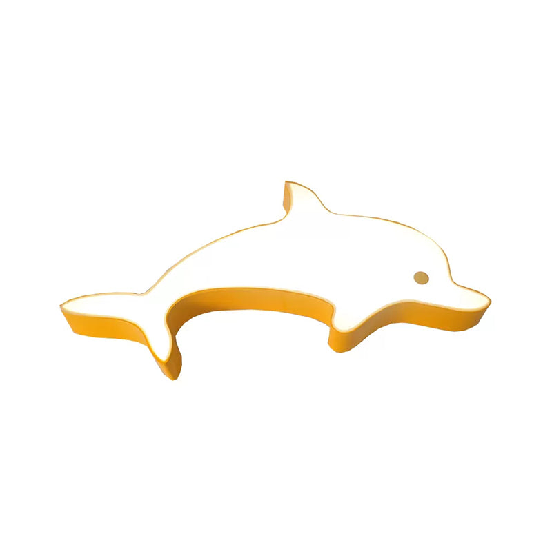 Animal Dolphin LED-inbouwlamp van acrylmetaal voor kinderslaapkamer