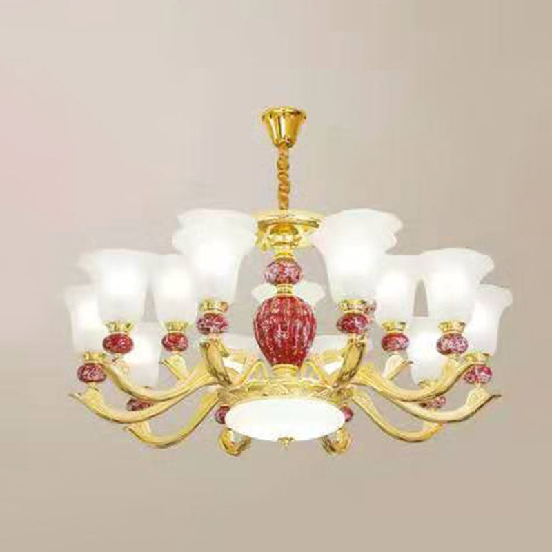 Lámpara colgante de gloria de vidrio esmerilado mínimo de lámpara de lámpara mínima para sala de estar