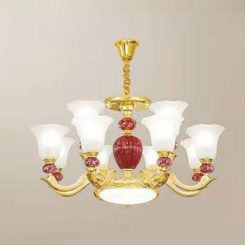 Lámpara colgante de gloria de vidrio esmerilado mínimo de lámpara de lámpara mínima para sala de estar