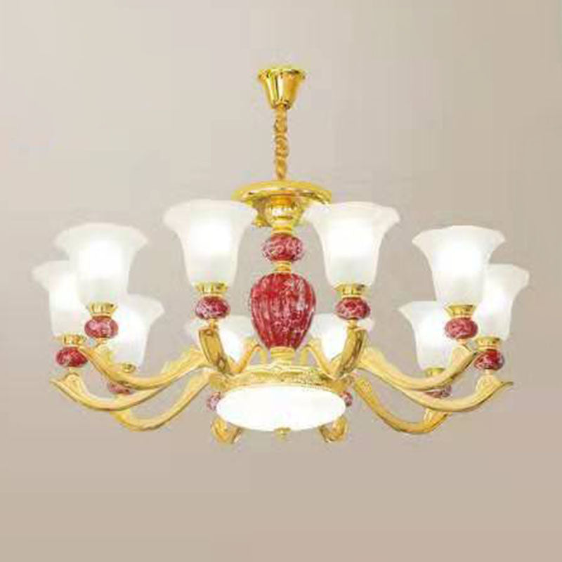 Lámpara colgante de gloria de vidrio esmerilado mínimo de lámpara de lámpara mínima para sala de estar