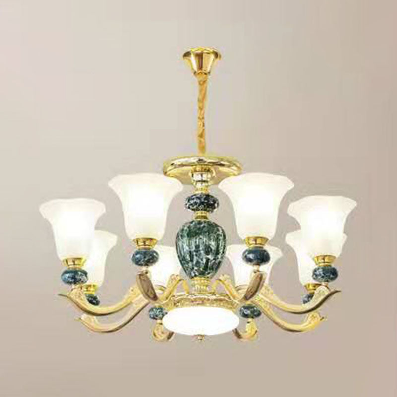 Lámpara colgante de gloria de vidrio esmerilado mínimo de lámpara de lámpara mínima para sala de estar