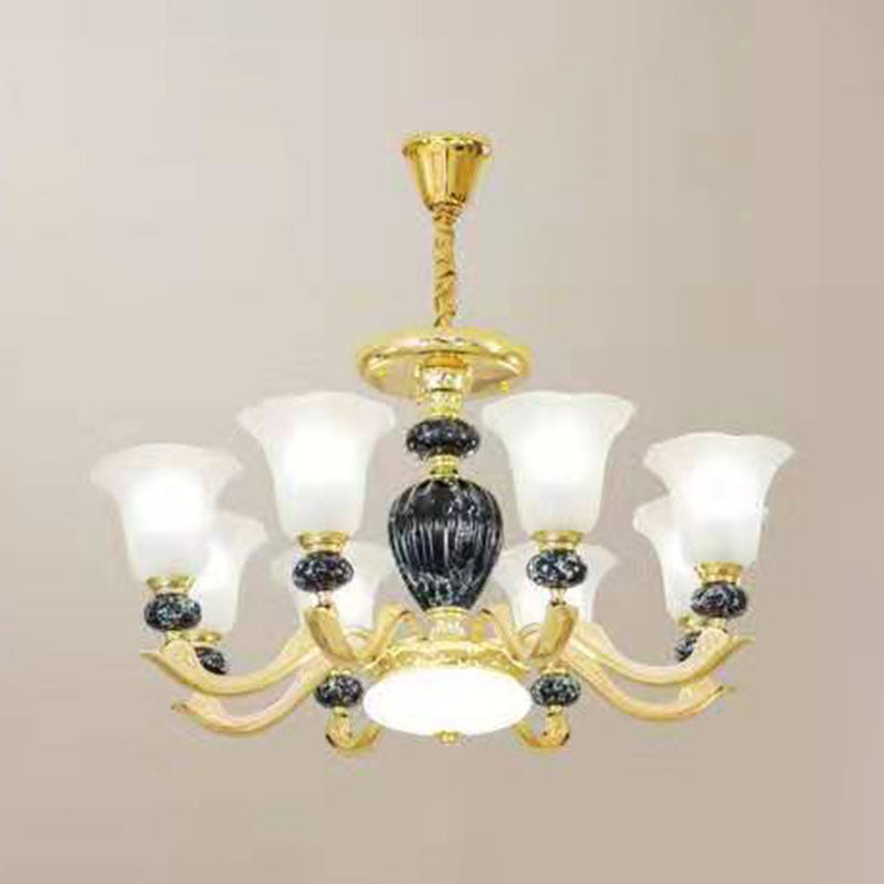 Lámpara colgante de gloria de vidrio esmerilado mínimo de lámpara de lámpara mínima para sala de estar