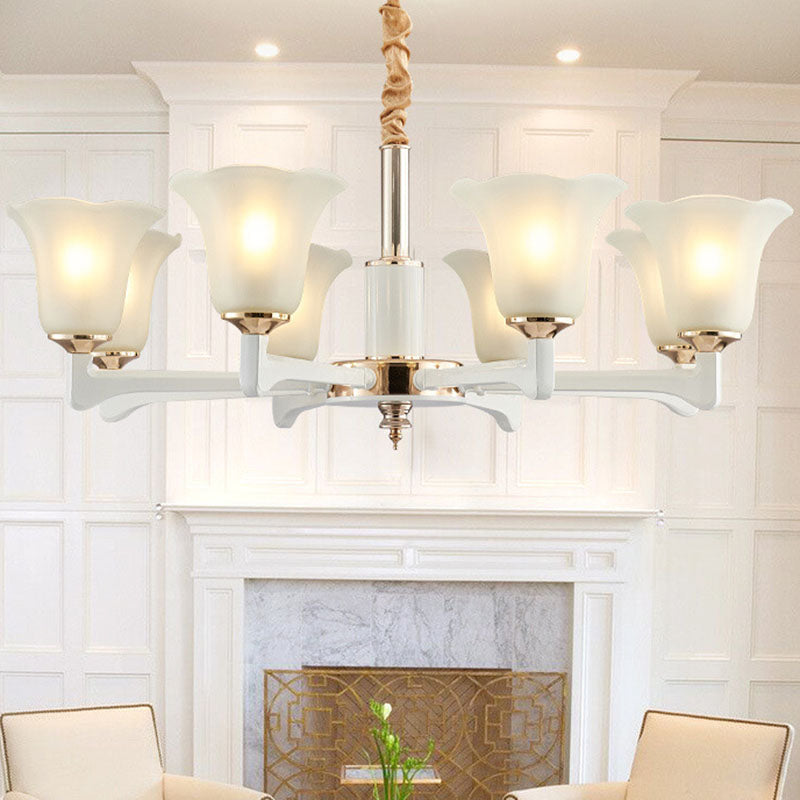 Accumulo del lampadario Simplicity Crema Crema Glassa Glassa Glassata per camera da letto