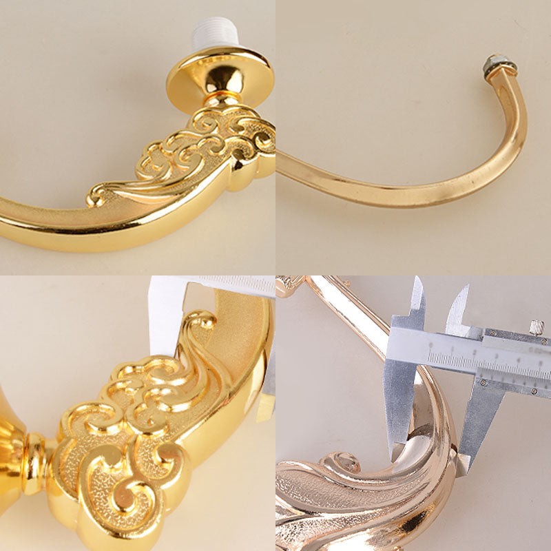 Moderno Péndulo Blossom Ligero de la sala de estar de vidrio blanco Candelier en oro