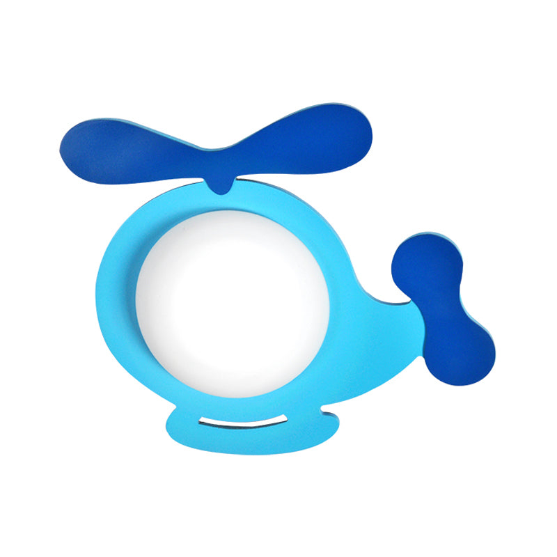 Helicóptero Baby Kid Helicóptero Splicadores de madera Estilo de dibujos animados LED LED